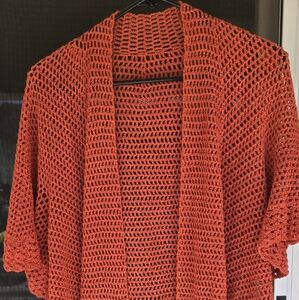 Autumn Retro Crochet Cardigan
